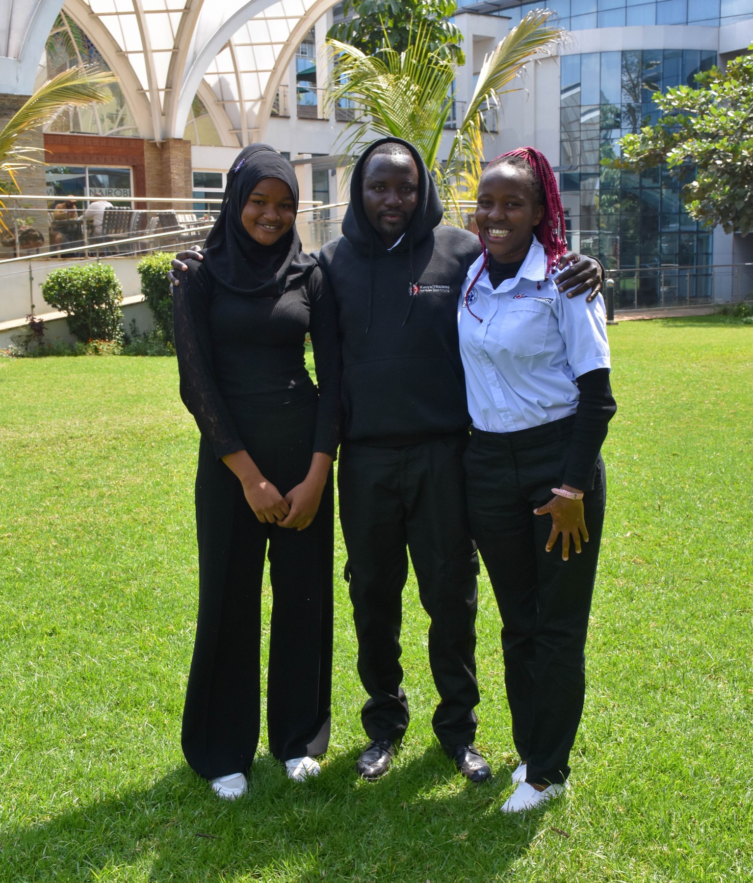 KRCTI students outdoors on campus