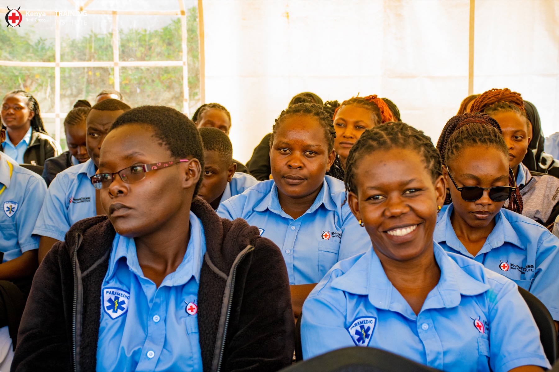 KRCTI paramedicine students during a campus session